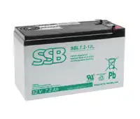 Akumulator AGM SSB SBL 7.2-12L (12V 7.2Ah)